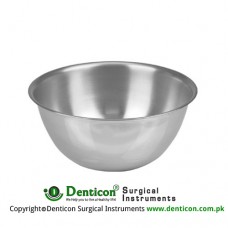 Round Bowl 8000 ccm Stainless Steel, Size Ø 330 x 115 mm